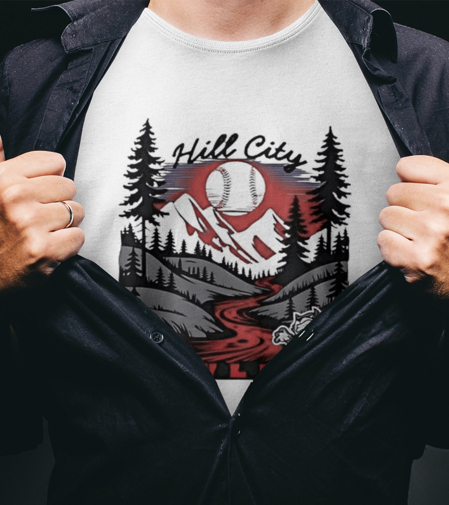 Hill City Howlers Est 2020 Mountain Pine Tree Forest Nature Sports T-Shirt