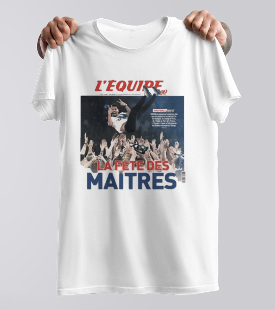 L'Equipe La Fête Des Maitres Football Joyful Celebration T-Shirt