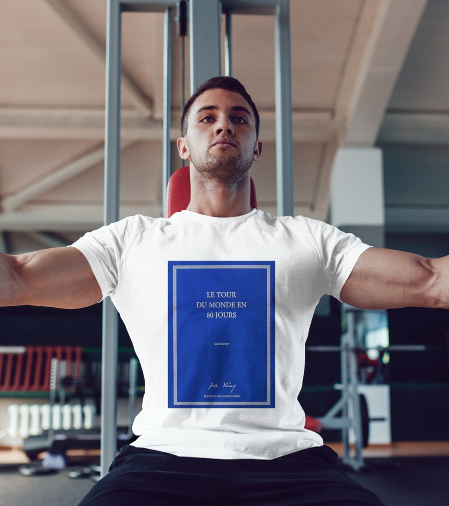 Le Tour Du Monde En 80 Jours Manuscrit Jules Verne Éditions Des Saints Pères T-Shirt