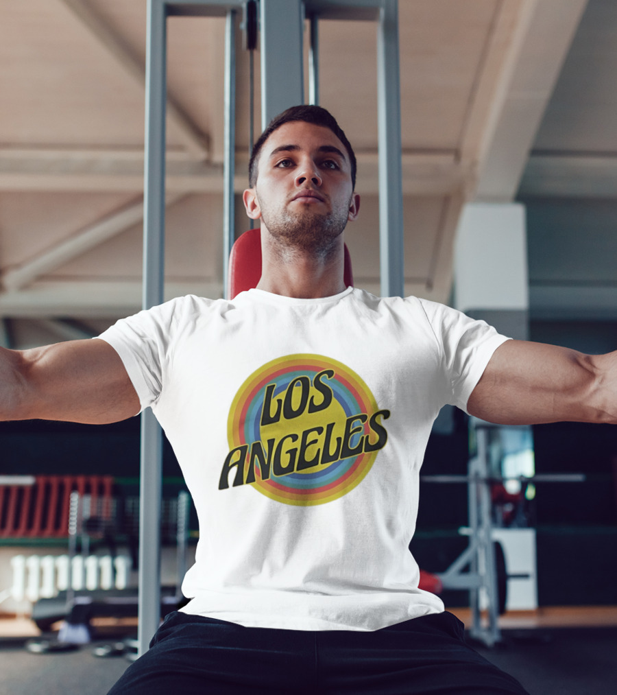 Los Angeles Vintage Rainbow T-Shirt
