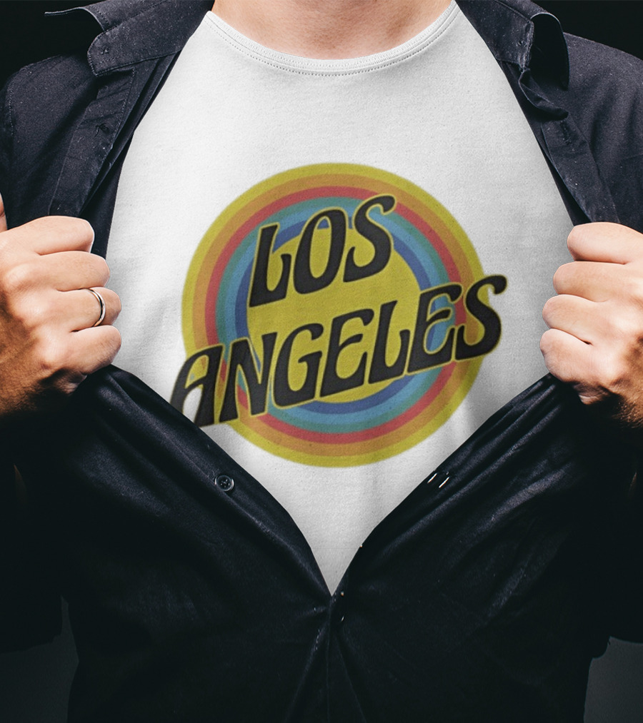 Los Angeles Vintage Rainbow T-Shirt