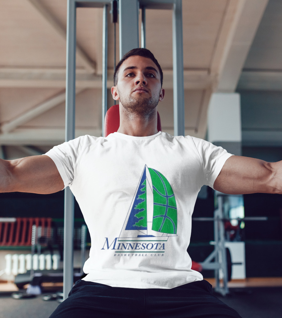 Minnesota Basketball Club Sailing Boat And Hoop T-Shirt