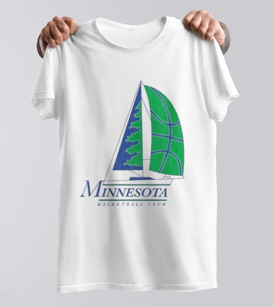 Minnesota Basketball Club Sailing Boat And Hoop T-Shirt