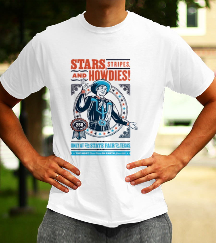 Stars Stripes And Midways State Fair Of Texas 2026 250 Big Tex Circle T-Shirt