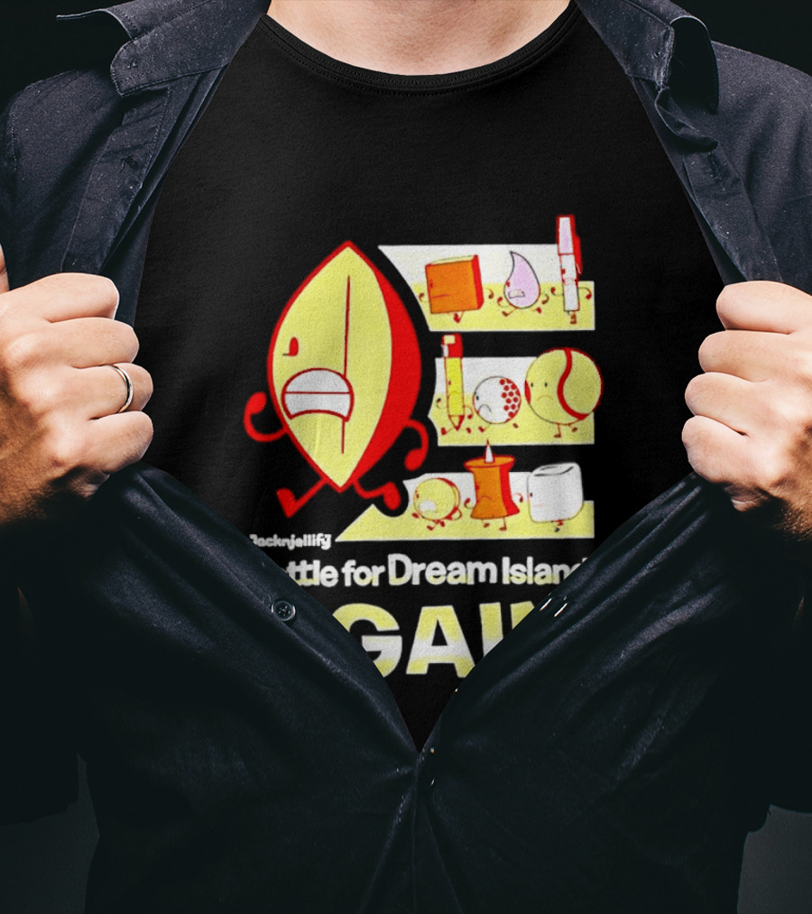 Battle For Dream Island Again Leafy BFDI Characters T-Shirt