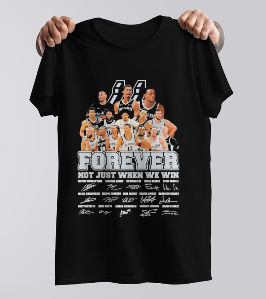 Spurs Legends Forever Signatures T-Shirt