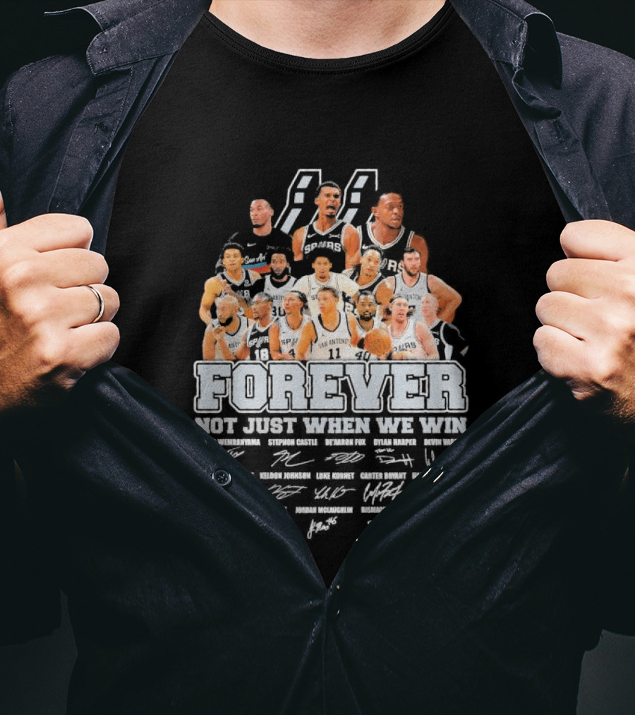 Spurs Legends Forever Signatures T-Shirt