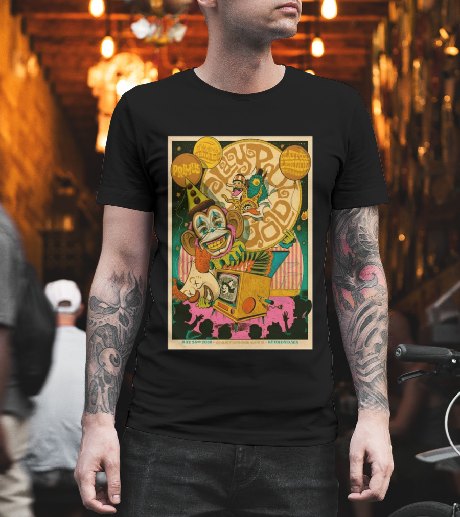 Primus Les Claypool Lennon Delirium May 25th 2026 Marymoor Live Redmond WA T-Shirt