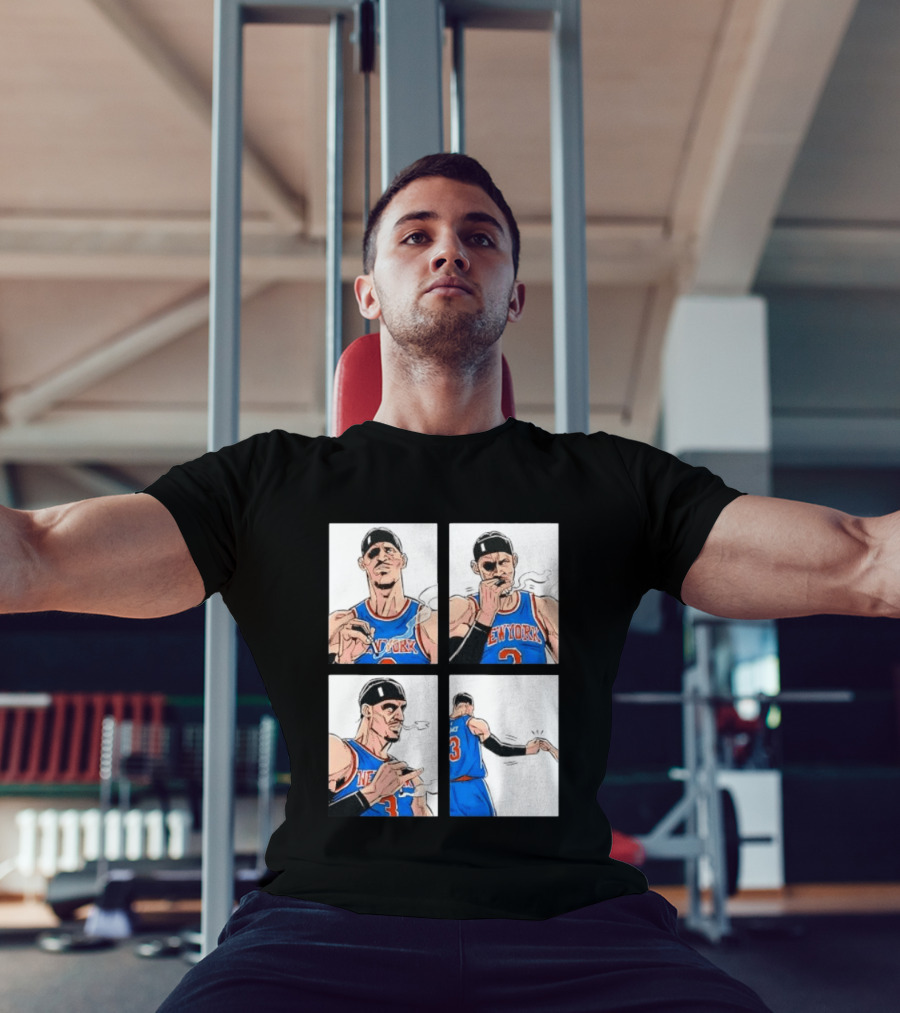 New York Knicks Number 3 Smoking Gesture Josh Hart Moment T-Shirt