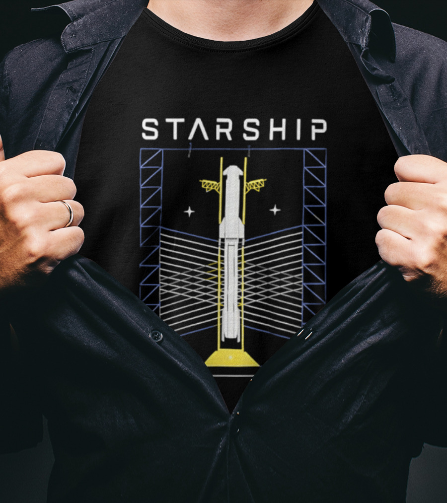 Starship V9.18 Stargaze TX SpaceX Milestone T-Shirt