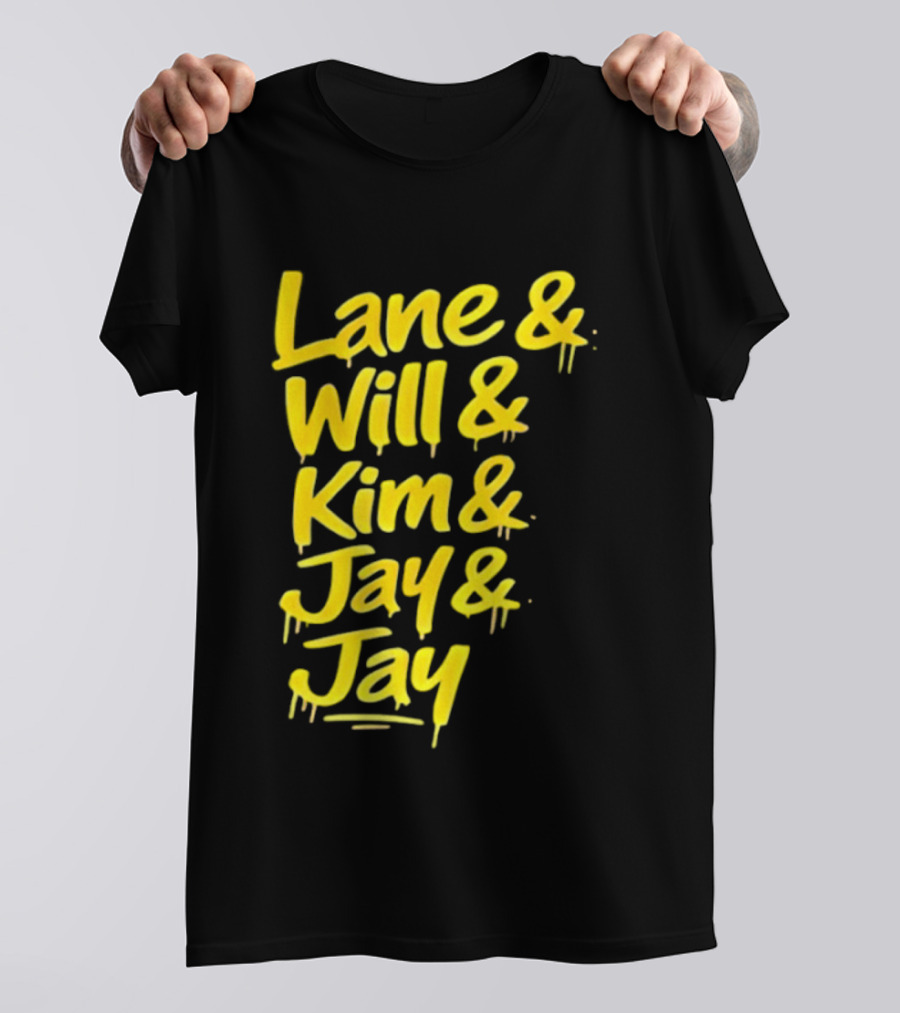 Lane Will Kim Jay Jay Graffiti Style Names T-Shirt