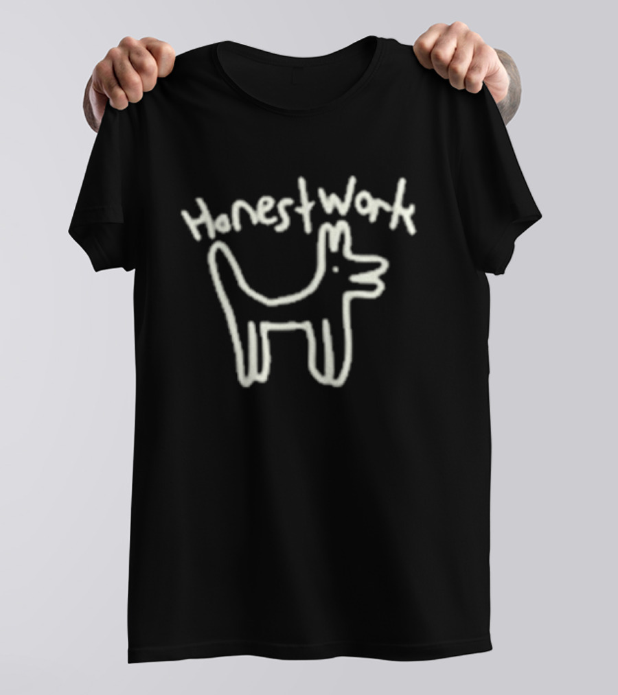 Sonreal Honest Work Dog Drawing Knew It All Along T-Shirt