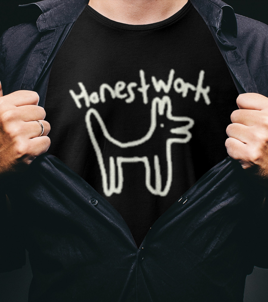 Sonreal Honest Work Dog Drawing Knew It All Along T-Shirt