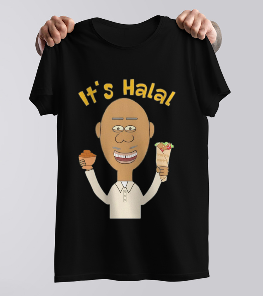 It's Halal Man With Dates And Kebab Celebrating Ramadan T-Shirt
