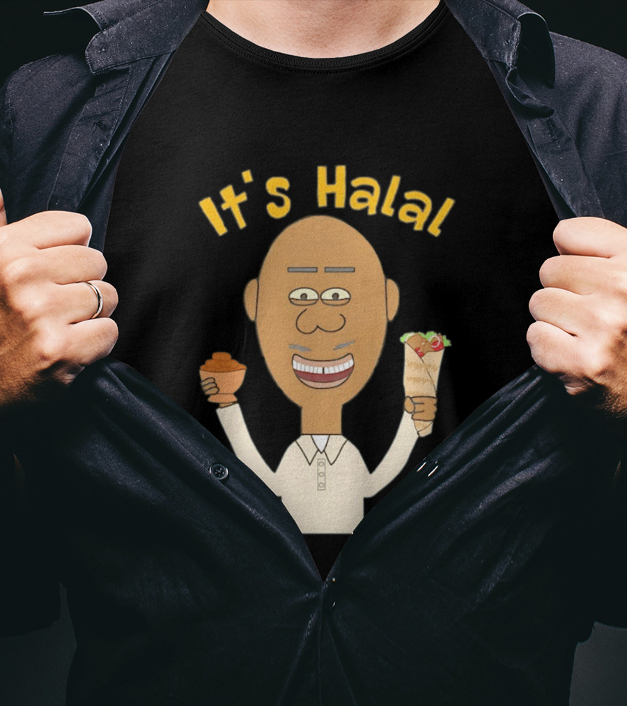 It's Halal Man With Dates And Kebab Celebrating Ramadan T-Shirt