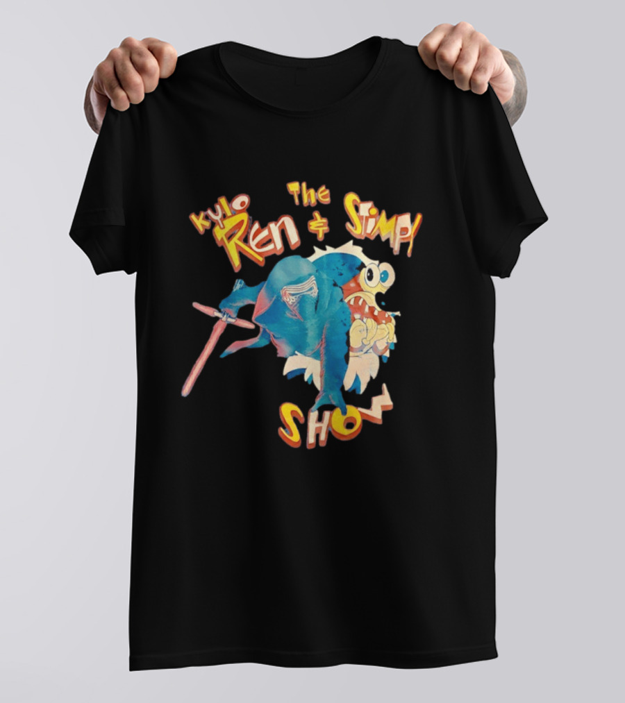 Kylo Ren And The Stimpy Show Star Wars Ren Stimpy Mashup T-Shirt