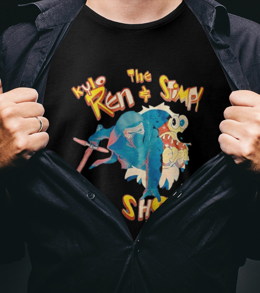Kylo Ren And The Stimpy Show Star Wars Ren Stimpy Mashup T-Shirt