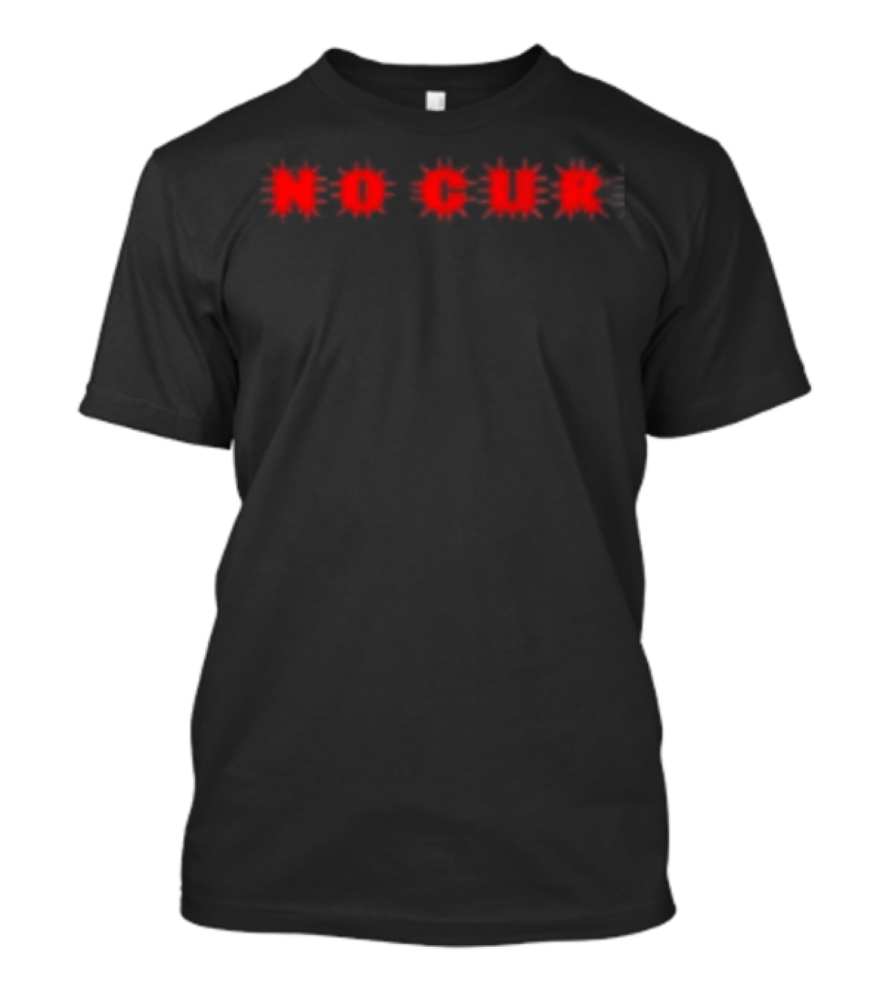 No Cure Dragon Red Circular Starbursts T-Shirt