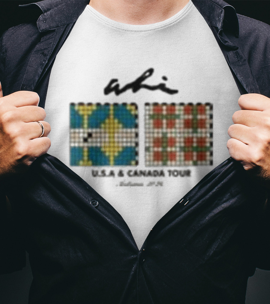 Ali USA Canada Tour Radio Tiles Mosaic T-Shirt