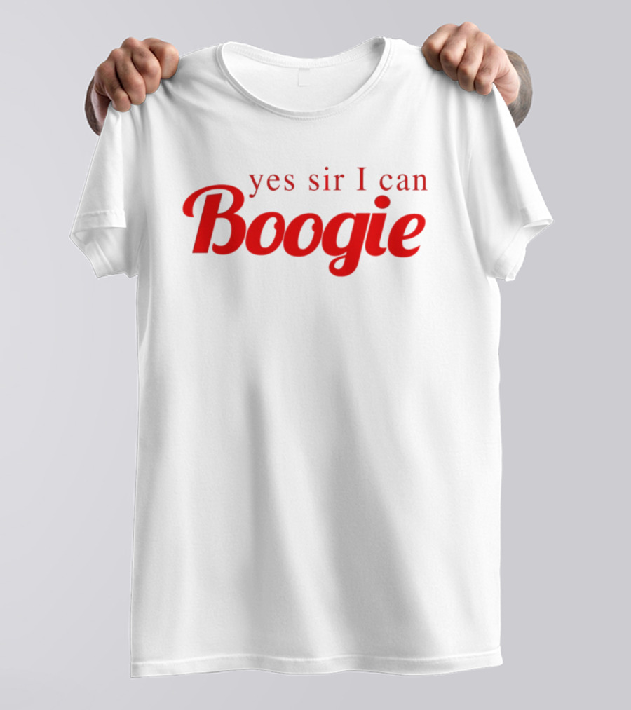 Yes Sir I Can Boogie Vintage Disco Embroidered T-Shirt
