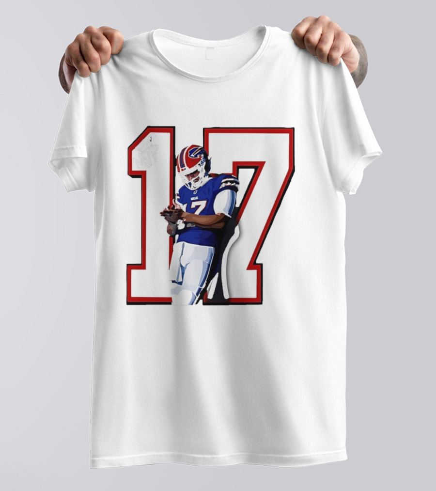 Josh Allen Buffalo Bills Number 17 MVP Football Player T-Shirt