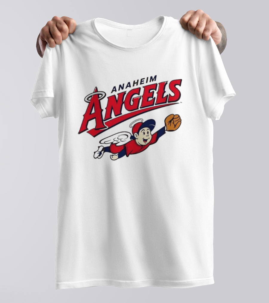 Anaheim Angels Vintage Baseball Flying T-Shirt