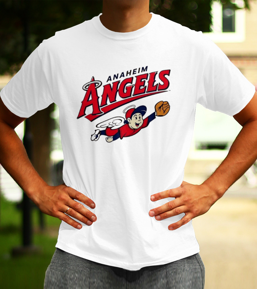 Anaheim Angels Vintage Baseball Flying T-Shirt