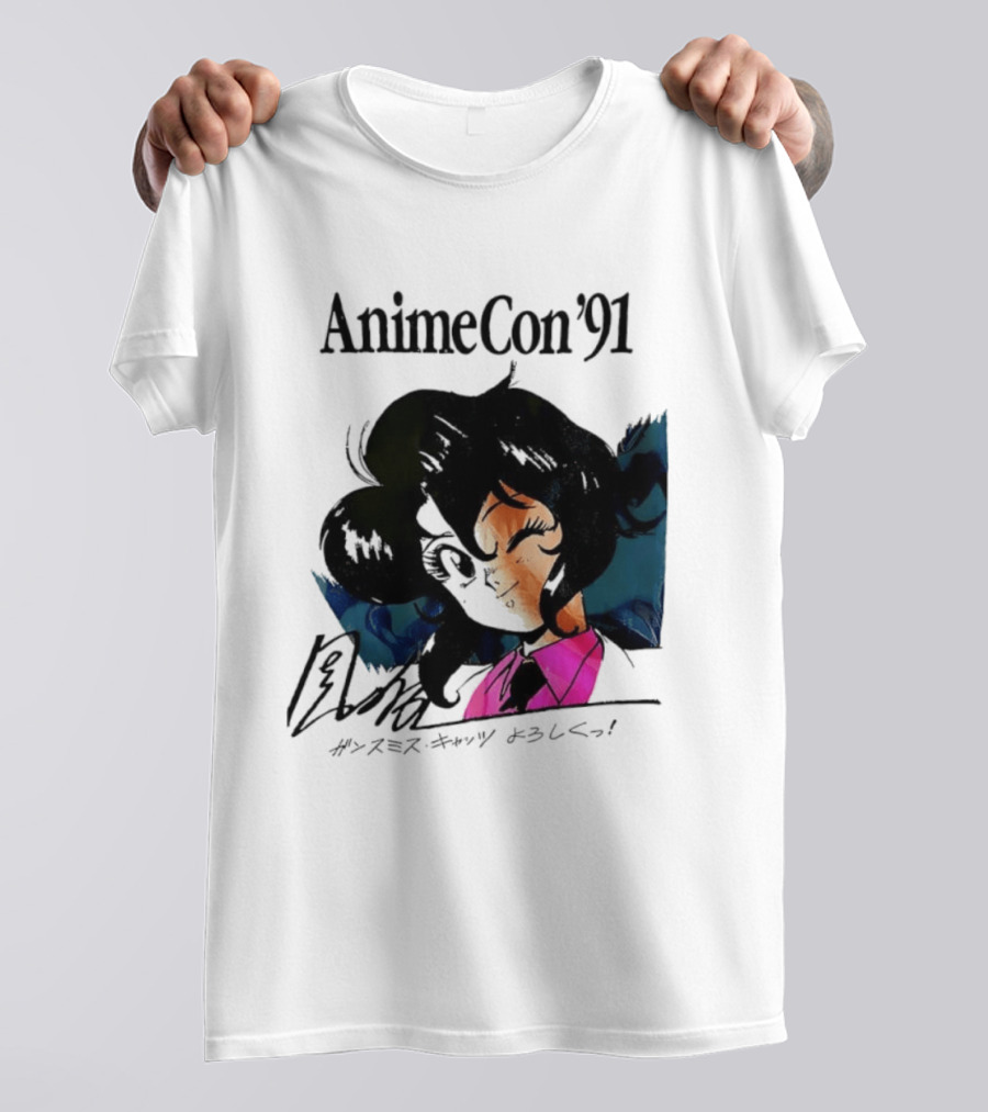Anime Con '91 Character With Autograph And Japanese T-Shirt