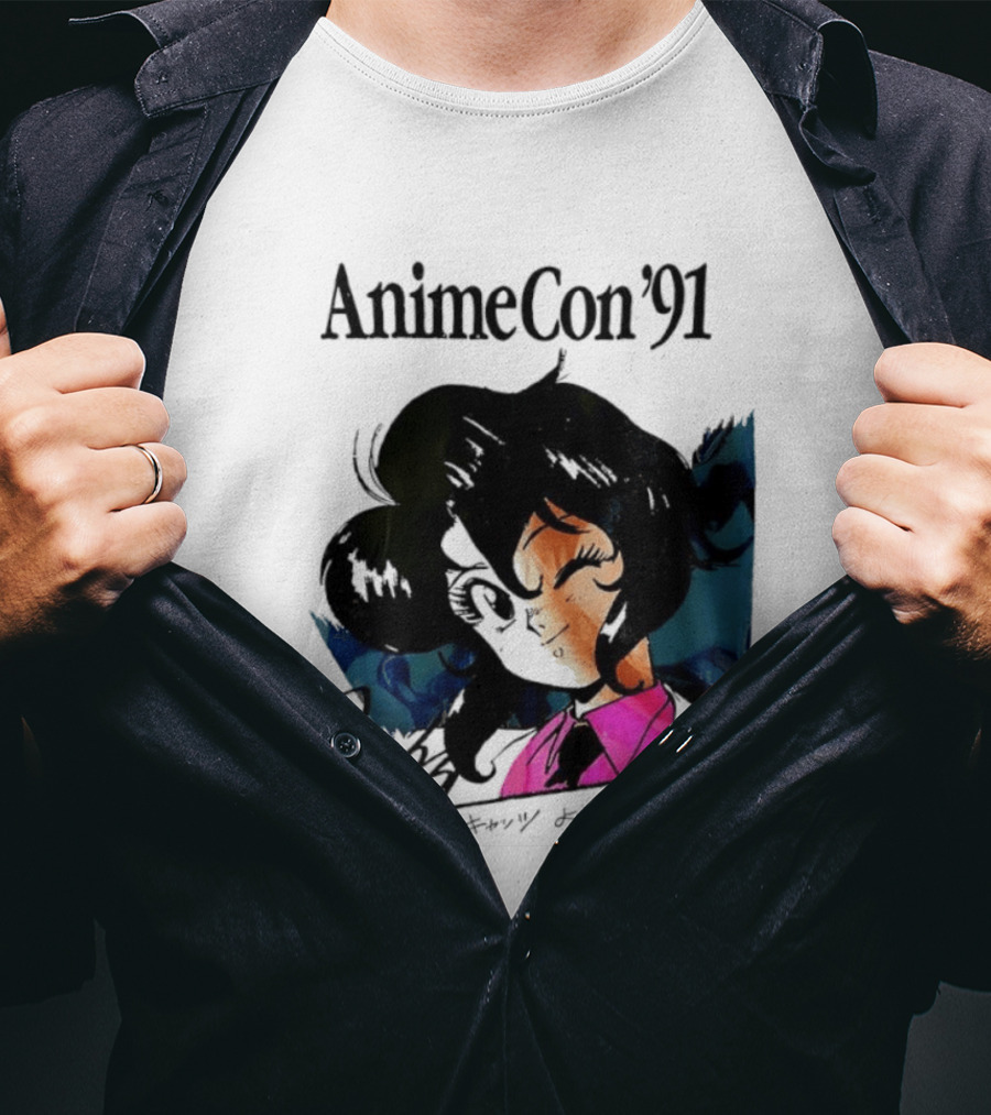 Anime Con '91 Character With Autograph And Japanese T-Shirt
