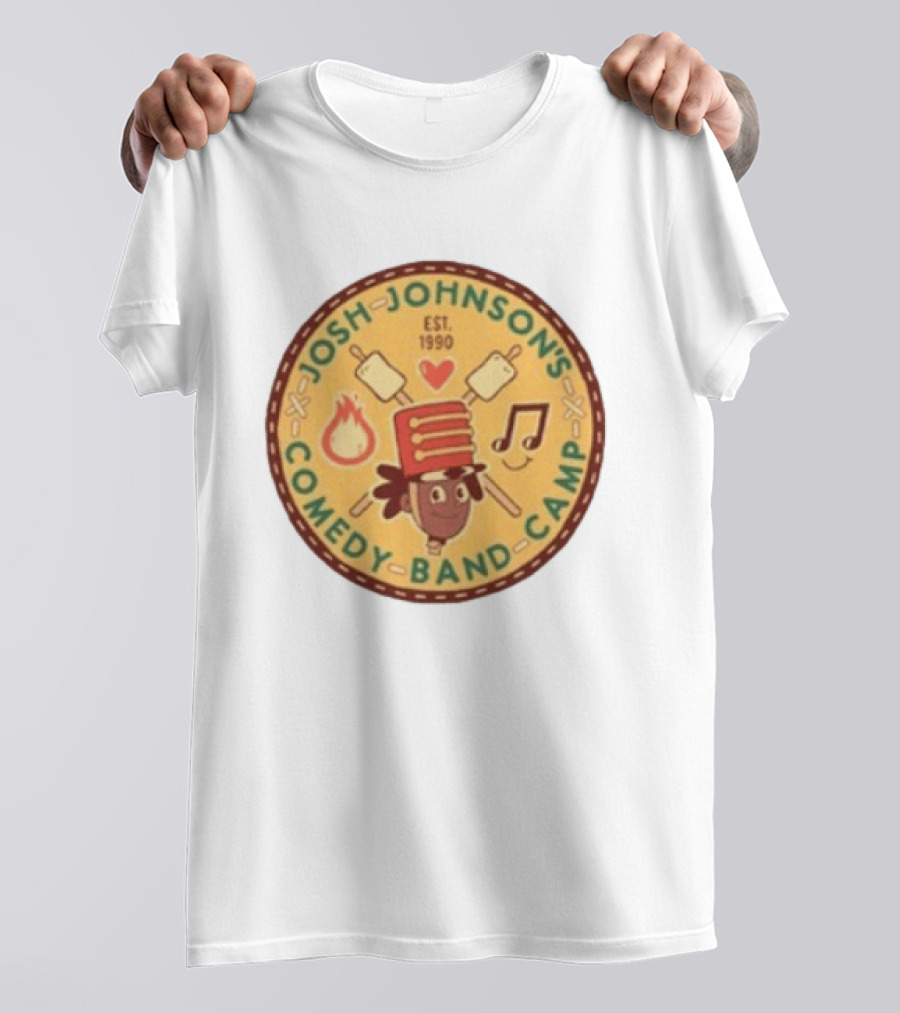 Josh Johnson's Comedy Band Camp Tour 1990 Marshmallows And Music Note T-Shirt