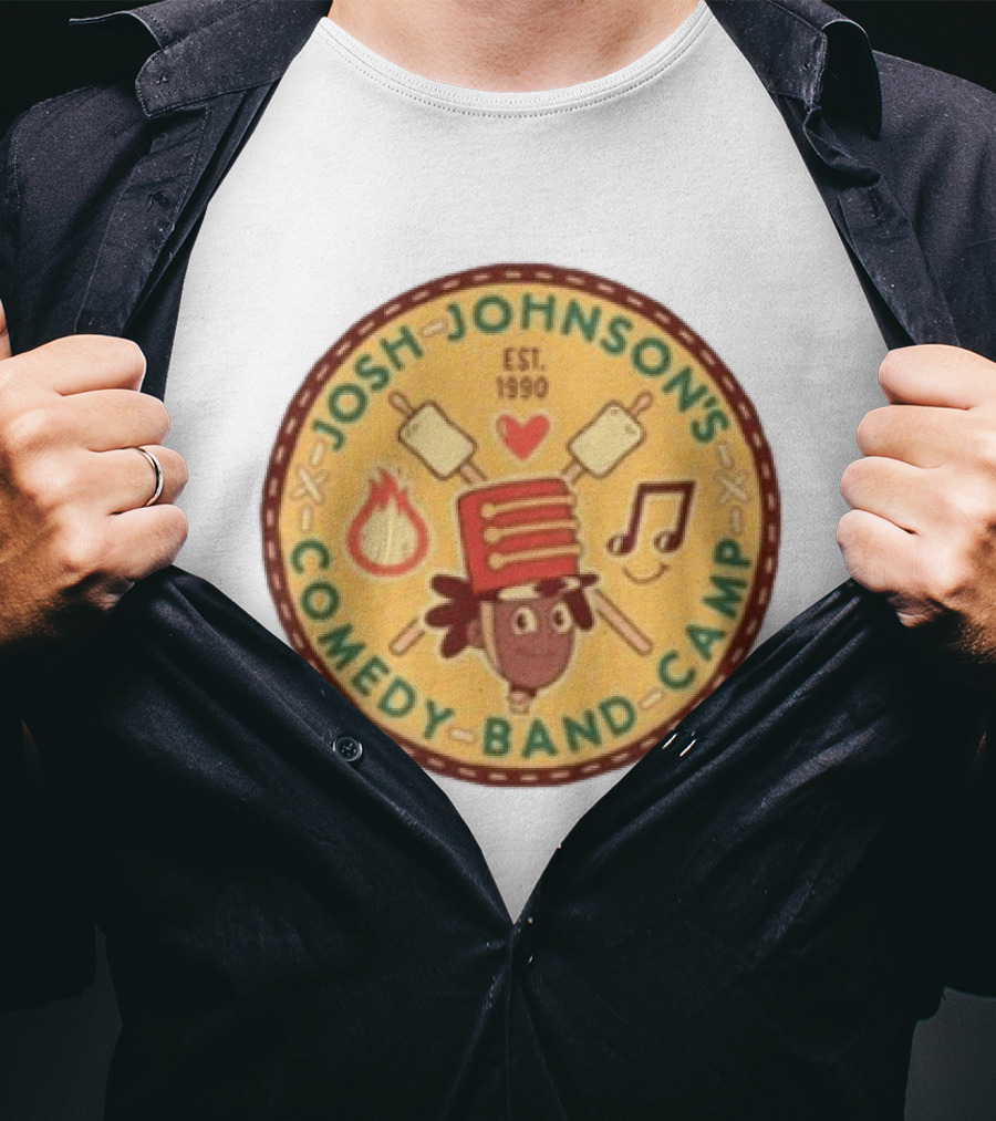 Josh Johnson's Comedy Band Camp Tour 1990 Marshmallows And Music Note T-Shirt