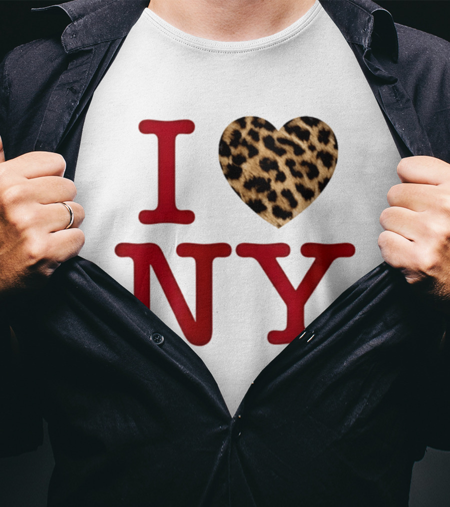 Latto Crave I Heart NY Leopard T-Shirt