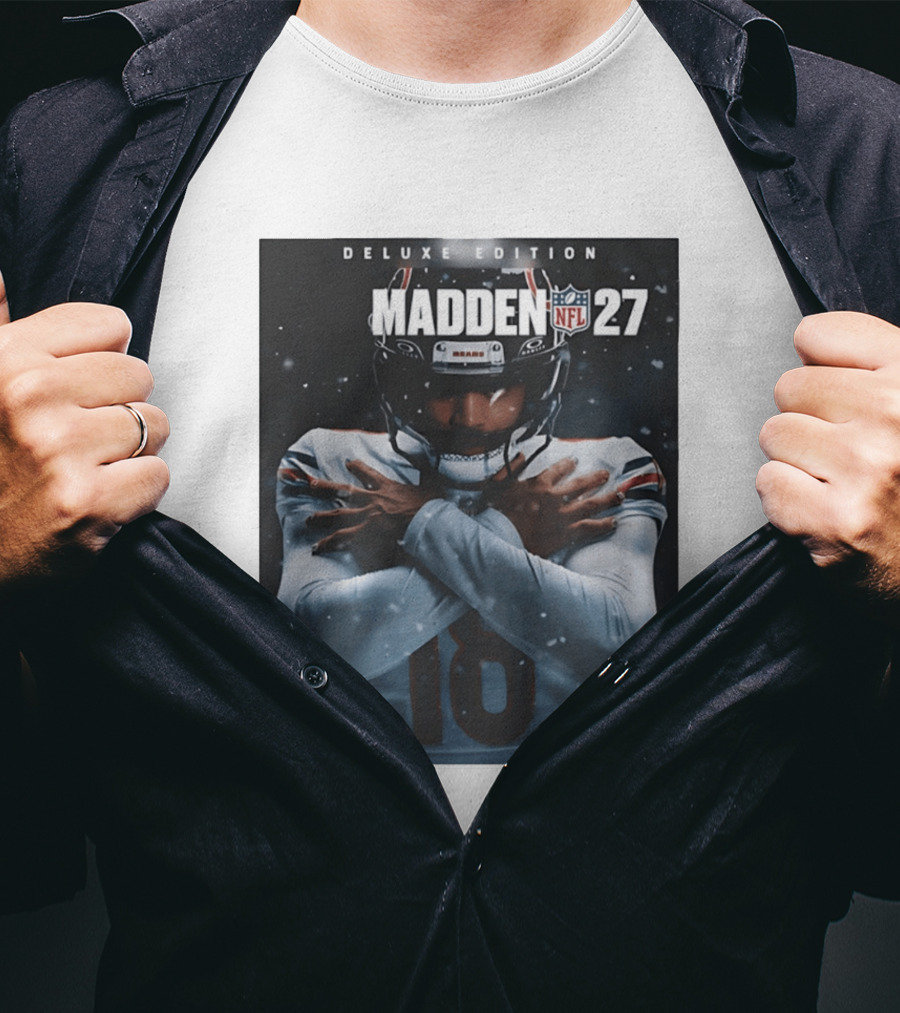 Madden NFL 27 Deluxe Edition Caleb Williams Bears 18 T-Shirt