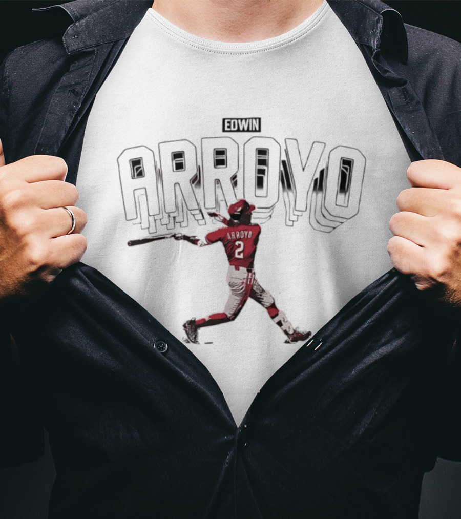 Edwin Arroyo Cincinnati Reds Showtime Baseball Player T-Shirt