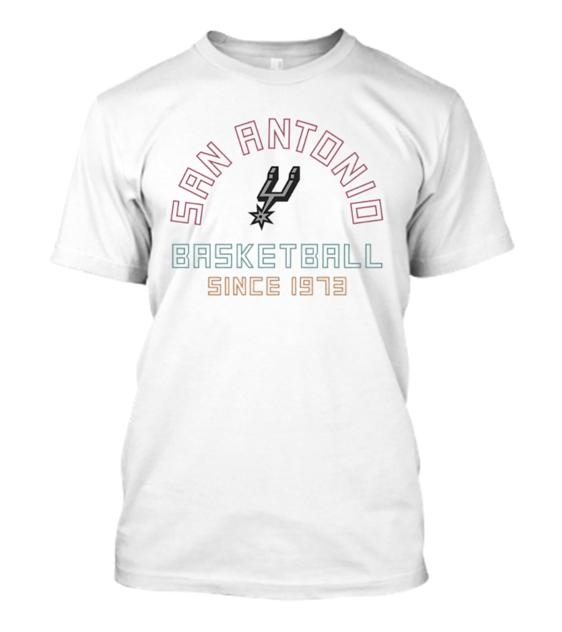 San Antonio Spurs Basketball Since 1973 Vintage Team T-Shirt