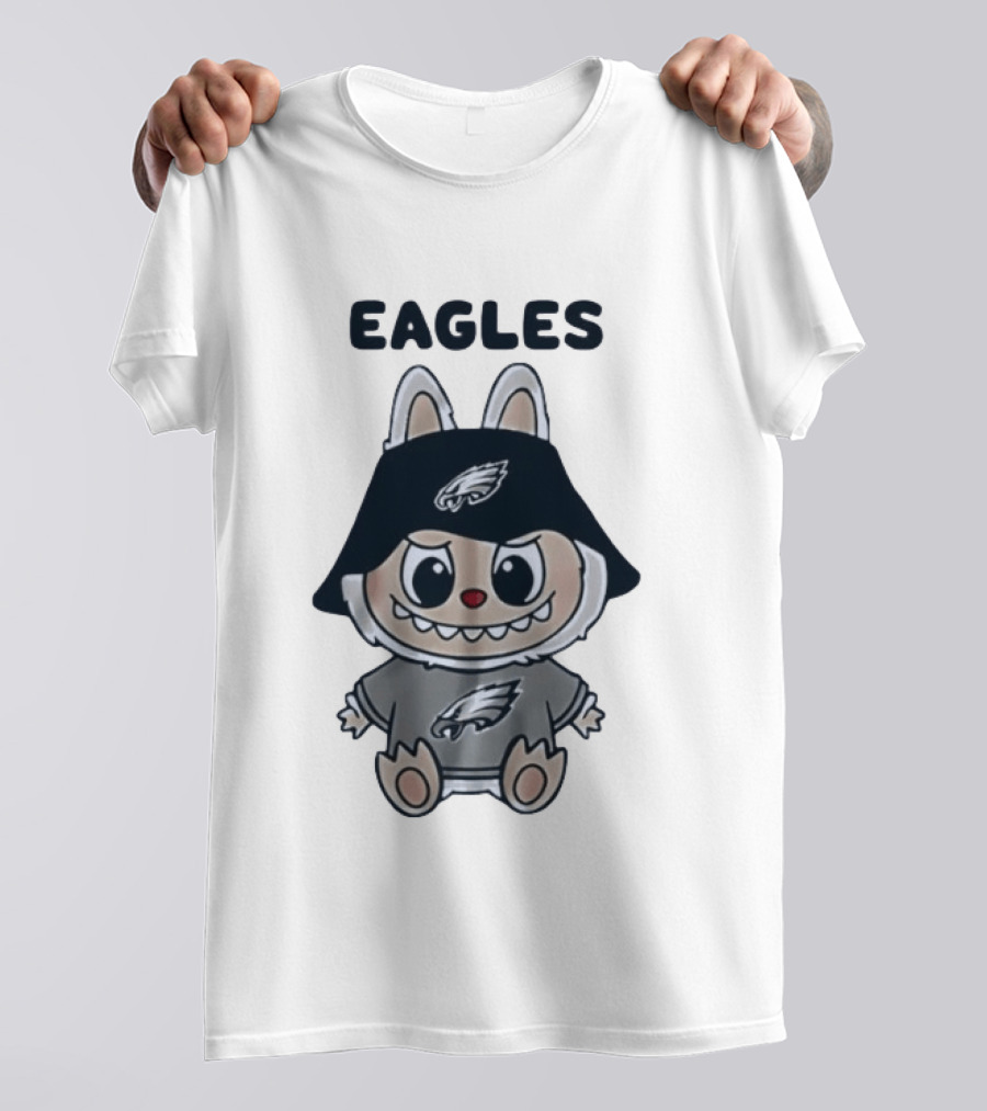 Philadelphia Eagles Labubu Character NFL Football T-Shirt