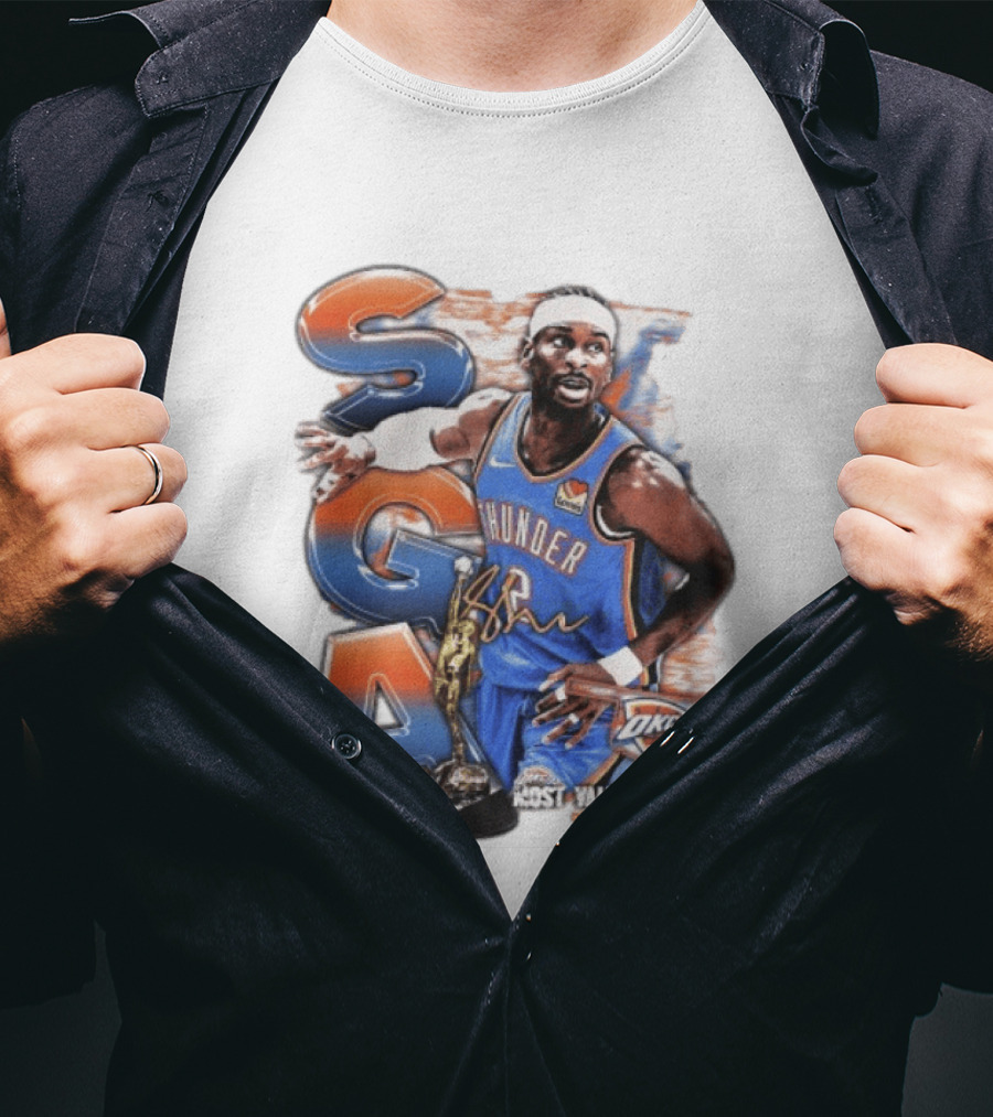 Shai Gilgeous Alexander SGA Oklahoma City Thunder Most Valuable Player T-Shirt