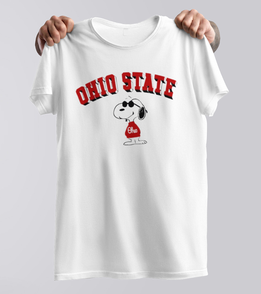 Ohio State Snoopy Peanuts Collaboration T-Shirt