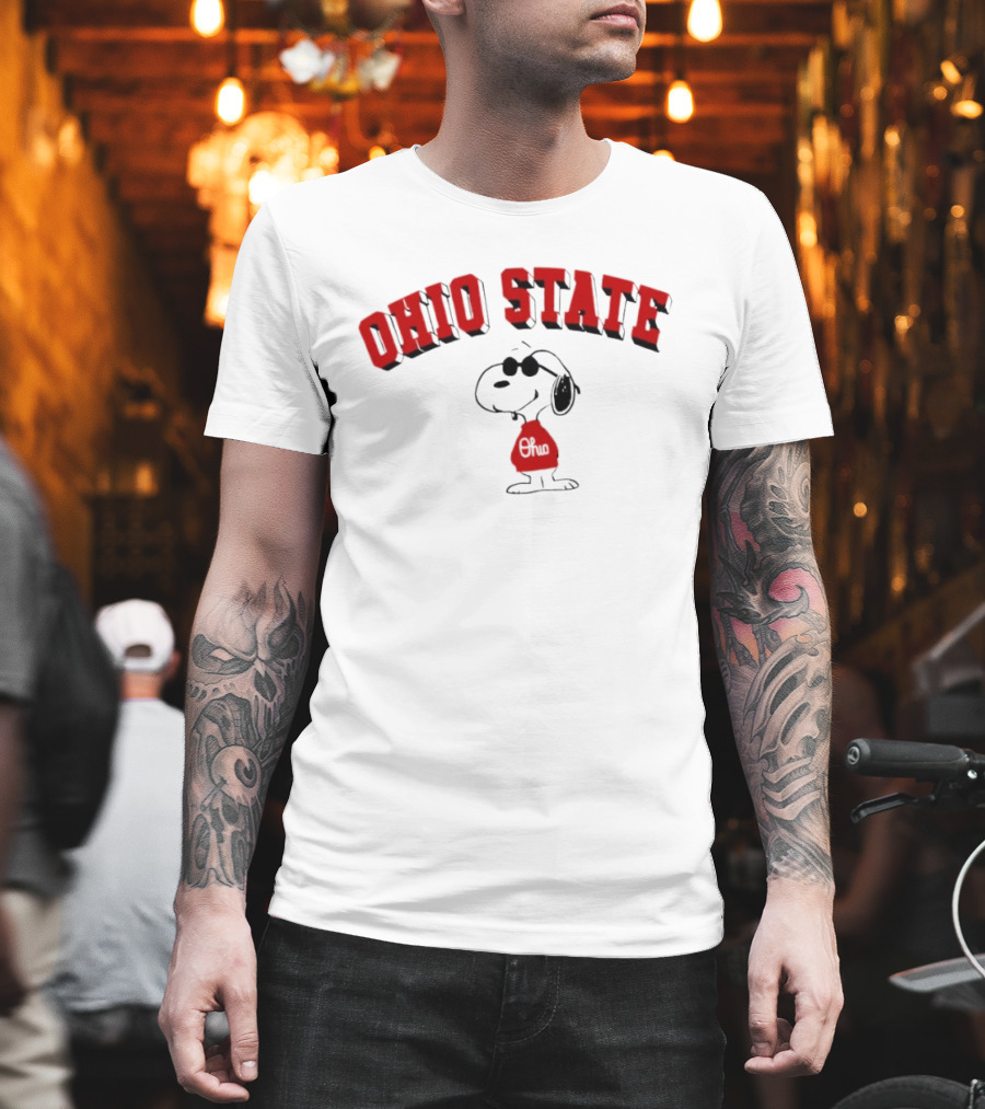 Ohio State Snoopy Peanuts Collaboration T-Shirt