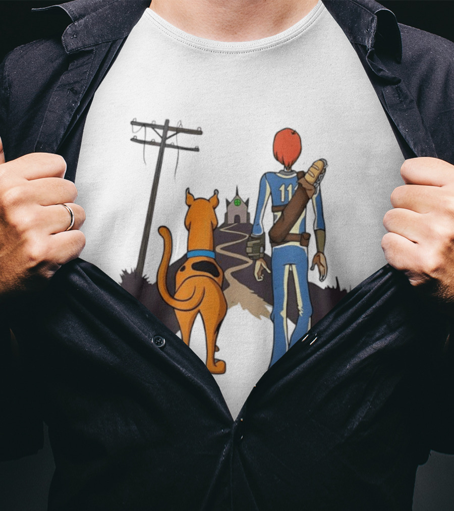 Scooby Doo Shaggy Rogers Fallout Vault Dweller Adventure T-Shirt