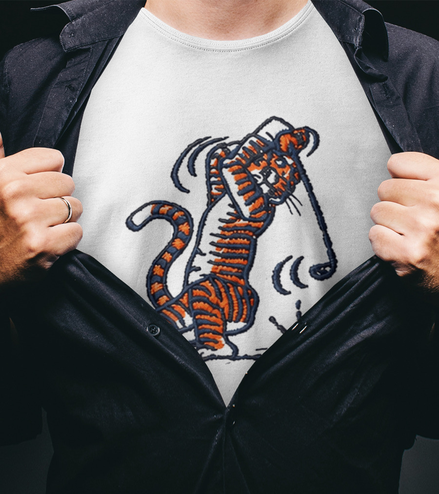 Auburn Swinging Tiger Embroidery Golf Hat Auburn University T-Shirt