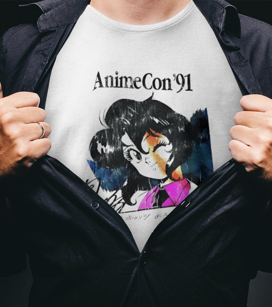AnimeCon '91 Rally Vincent Gunsmith Cats Manga T-Shirt