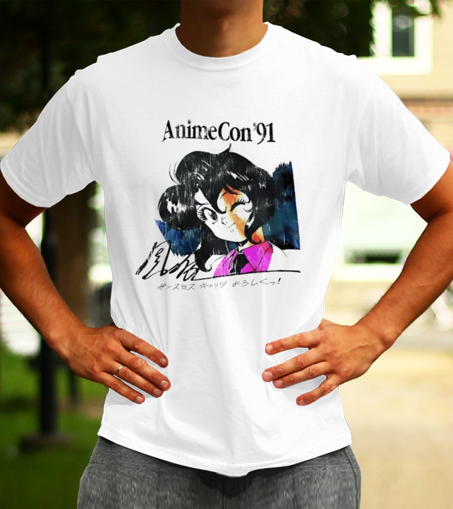 AnimeCon '91 Rally Vincent Gunsmith Cats Manga T-Shirt