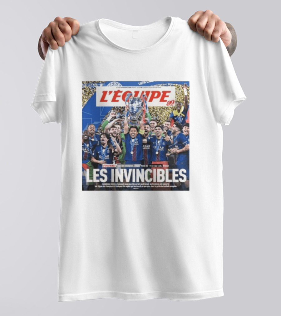 L'Équipe 80 Les Invincibles Football Ligue Des Champions T-Shirt