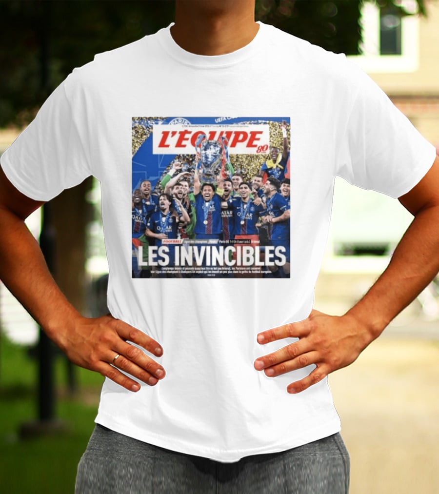 L'Équipe 80 Les Invincibles Football Ligue Des Champions T-Shirt