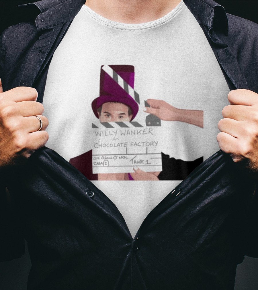 Max And Paddy Willy Wanker Chocolate Factory Movie Scene Take 1 T-Shirt