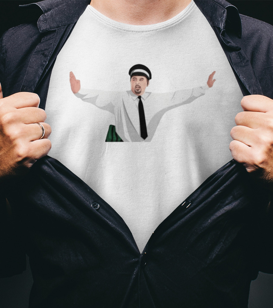 Max And Paddy King Of Queens Delivery Driver Character Arms Out Iconic Pose T-Shirt