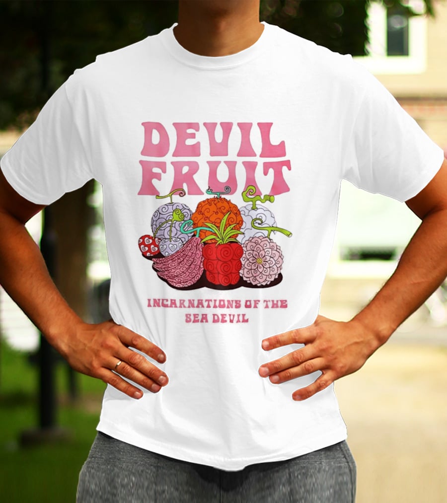 Devil Fruit Incarnations Sea Devil One Piece Anime Manga T-Shirt