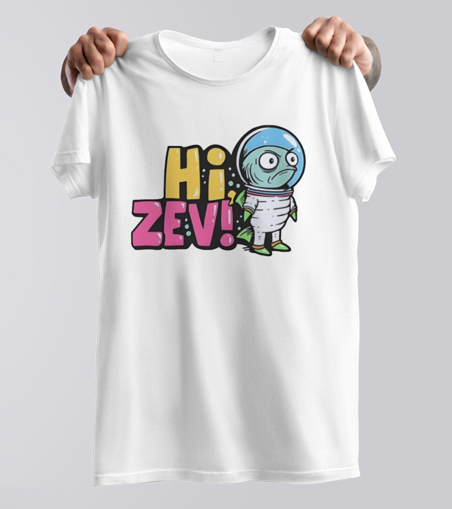 Hi Zev Astronaut Fish NBA New York Knicks Jalen Brunson Cartoon T-Shirt