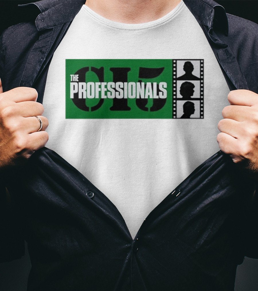 The Professionals CI5 TV Series Bodie Doyle Cowley Silhouette Film Strip T-Shirt